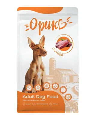 Орико 12кг утка корм для собак (407859)