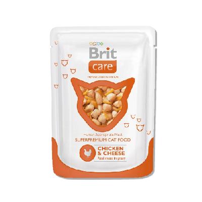 Brit Care 0,080кг курица и сыр пауч для кошек 100118 (447016)