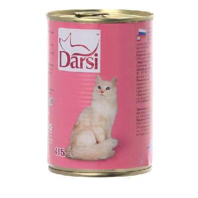 Дарси (Darsi) 415г кусочки с лососем консервы д/кошек (705472)