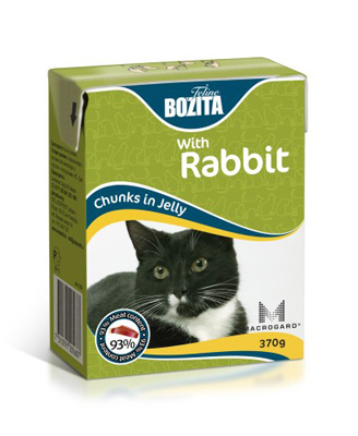 Бозита 370г кусочки в желе кролик консервы д/кошек (Tetra Pak) (049162)