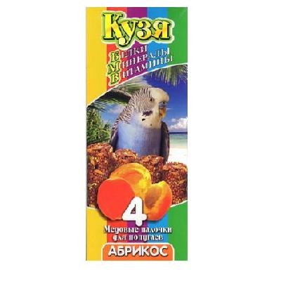 Кузя палочки (белки, минералы, витамины) 0,14кг абрикос для попугаев (4шт)  Кузя палочки (белки, минералы, витамины) 0,14кг абрикос для попугаев (4шт)