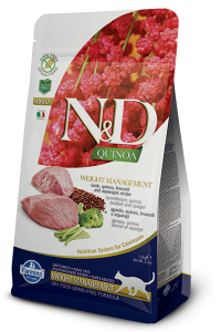 Farmina (Фармина) N&D Cat 1,5кг беззерновой ягненок и киноа для контроля веса сухой для кошек 3038 (035806)