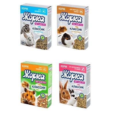 Жорка 500г HQF набор д/грызунов (4 вида корма Жорка Классик) (643168)