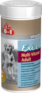 Витамины (8in1) Excel Multi Vitamin Adult 70таб, для взрослых собак, 150гр