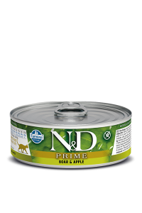Farmina (Фармина) N&D Cat Prime 0,070кг кабан и яблоко консервы для кошек (02048) 