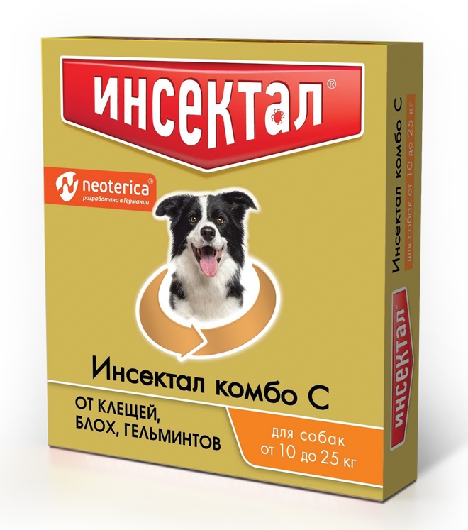 Инсектал Комбо Капли для собак 10-25кг (ЛИЦЕНЗИЯ) - Симбио KZ