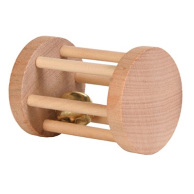 Иг.д/гыз.Трикси Барабан с бубенчиком, дерево d=5*7см