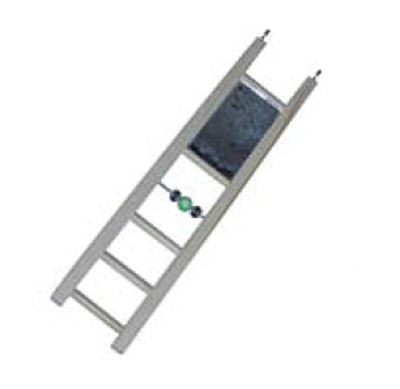 Иг.д/птиц RP8576 Лесенка дерев. с бусами и зеркалом