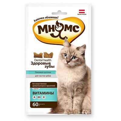 Мнямс Дентал лакомство д/кошек 60г