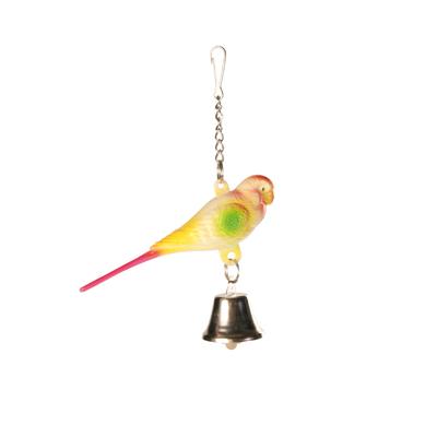 Игр.д/птиц (Trixie) Попугай с колокольчиком, 9см