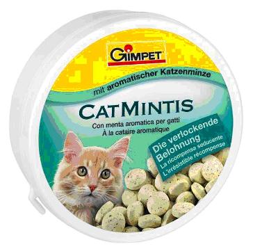 Джимкет (Gimcat) вит. лакомство Cat-Mintips 200г, с кошачьей мятой д/кошек, 330шт