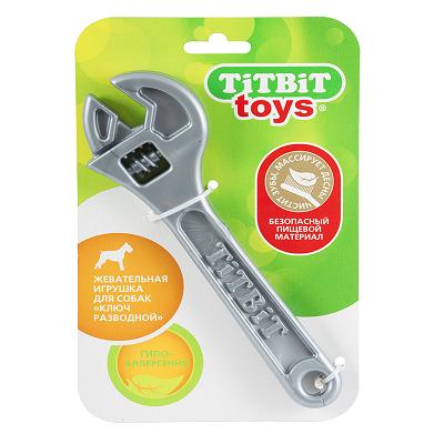 Игрушка ТитБит жевательная Ключ разводной (металлик)