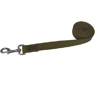 Поводок (V.I.Pet) брезент сшивной стальной карабин 2м