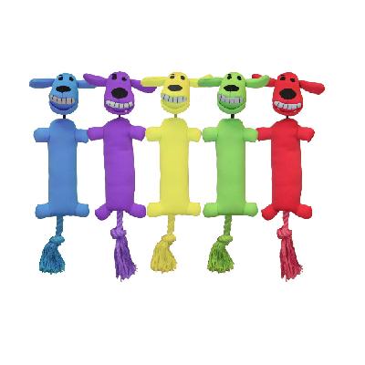 Игрушка Мультипет Собака летающая с резинкой для запуска с пищалкой 33 см