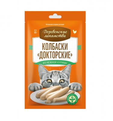 Деревенские лакомства колбаски Докторские 6*0,01кг из нежной курицы для кошек (79217858) Деревенские лакомства колбаски Докторские 6*0,01кг из нежной курицы для кошек (79217858)