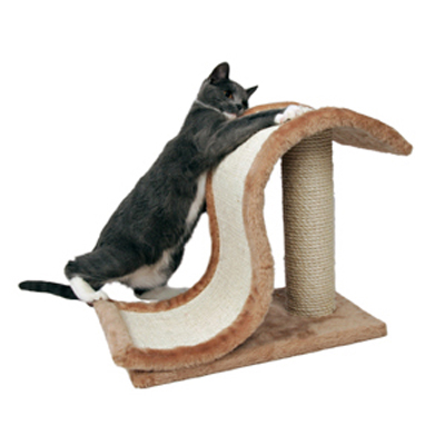 Когтеточка (Trixie) волна (44*25*39) сизаль/плюш коричневый