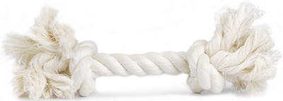 Игрушка Бизтис (Beeztees) 640918 Канат с 2-мя узлами, белый 20см д/собак