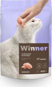 Winner Cat  0.4 курица (для пожилых) сухой корм для кошек