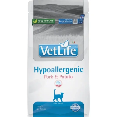 Farmina (Фармина) Vet Life Cat Hypoallergenic 1,5кг свинина с картофелем для кошек (040985)