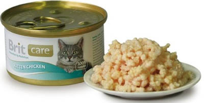 Brit Care 0,080кг цыпленок консервы для котят 100061 (443032)