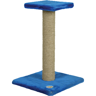 Когтеточка на подставке, одн.мех, с полочкой Зооник (340х340х540) (22327)
