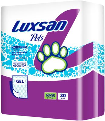 Пеленки (Luxsan) Коврик GEL для животных 60х90 30 шт/уп Пеленки (Luxsan) Коврик GEL для животных 60х90 30 шт/уп
