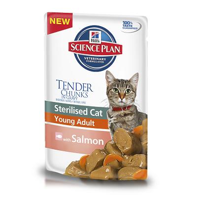 Hill's Cat 0.085  лосось (д/стерилиз.6мес-6лет) влажный д/кошек (603989 / 1942)