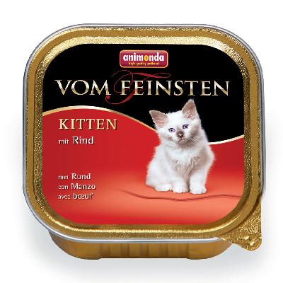 Animonda Vom Feinsten Kitten 0.100 с говядиной  консервы д/котят