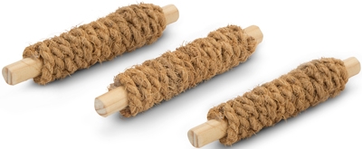 Игр.д/грыз. (Beeztees) 811097 Палочки деревянные обмотанные кокосовой веревкой, 9*9*10см (3шт)