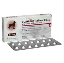 Фортекор (Elanco) 20мг лечение сердечной недостаточности  для собак 21-80кг, 14 таблеток (ЛИЦЕНЗИЯ)