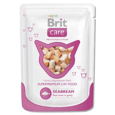 Brit Care 0,080кг морской лещ пауч для кошек (101020)
