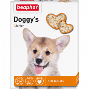 Кормовая витаминная добавка (Beaphar) Doggy's юниор 150шт, для щенков (12575) Кормовая витаминная добавка (Beaphar) Doggy's юниор 150шт, для щенков (12575)