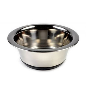Миска (Beeztees) 653570 стальная с резиновым дном 180мл*11см