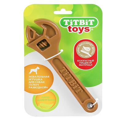 Игрушка ТитБит жевательная Ключ разводной (коричневый)