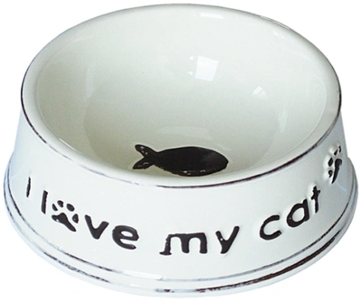 Миска (№1) керамическая "I love my cat" стилизованная под старину  190мл, 12,5*5 см Миска (№1) керамическая "I love my cat" стилизованная под старину  190мл, 12,5*5 см