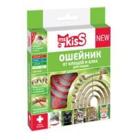 Ошейник (Ms.Kiss) репеллентный антипаразитарный (3мес), 38см красный для кошек  Ошейник (Ms.Kiss) репеллентный антипаразитарный (3мес), 38см красный для кошек