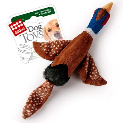 Игрушка Гигви 75225 Птица с пластиковой бутылкой д/собак