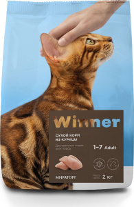 Виннер Cat 2кг курица (д/взрослых всех пород) сухой д/кошек (235194)
