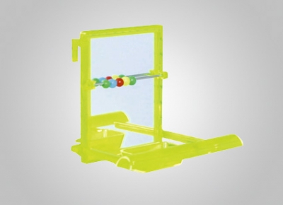 Иг.д/птиц Бизтис (Beeztees) 010220 Зеркало с жердочкой и счетами, пластик, 7*9см