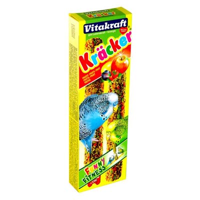 Vitakraft: крекер фруктовый (2шт) д/волнистых попугаев, 60гр