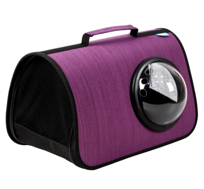 Сумка-переноска (Rich Breed) MYJET иллюминатор/сетка размер L 46*27*28 фиолетовый