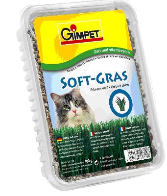 Джимкет (Gimcat): травка Soft-Gras 100г, Мягкая с высокой всхожестью д/кошек