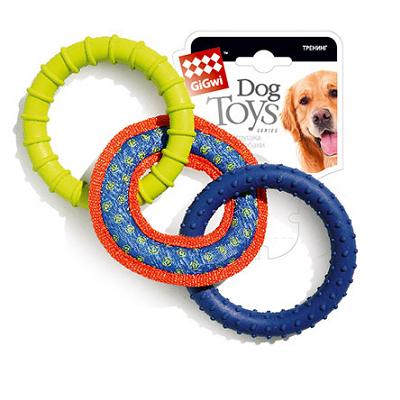 Игрушка Гигви 75047 Кольца из комбинированных материалов (3 шт.) д/собак