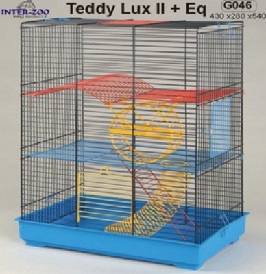 Клетка Inter-Zoo 046 Teddy lux II Color+ Equipment (43*28*54) д/гызунов
