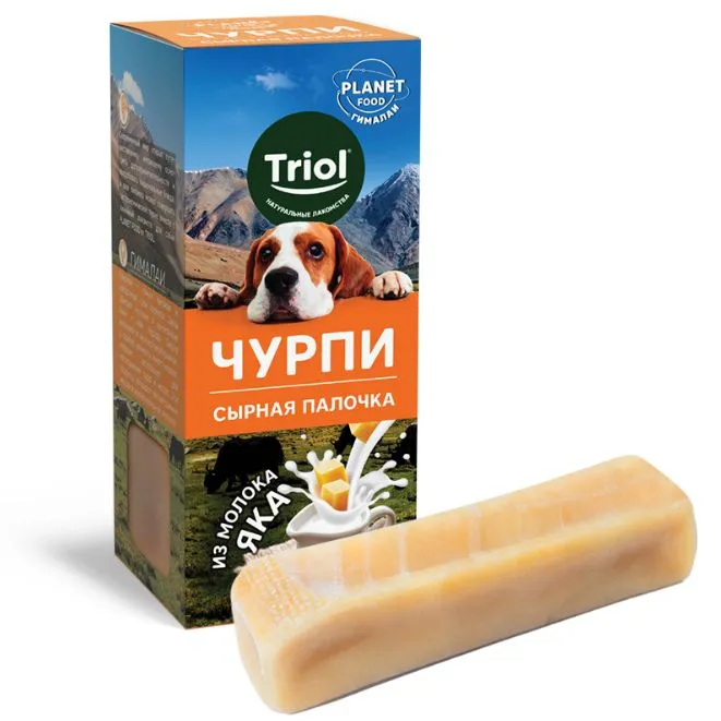 Triol 0,07кг Planet Food Сырная палочка чурпи M сухое лакомство для ...