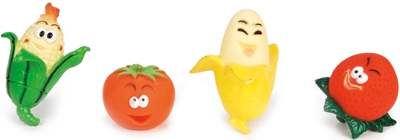 Игрушка (Beeztees) 620206 Веселый фрукт, винил 4см д/щенков