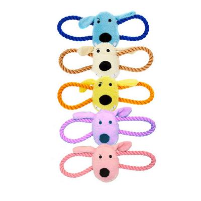 Игрушка Мультипет Морда собаки с канатами с лающим звуком 33 см