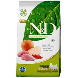 Farmina (Фармина) N&D Dog  0,8кг беззерновой кабан и яблоко сухой для собак мелких пород 1039 (021632)