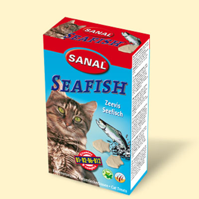 Санал вит. минер. лакомство Sea Fish 50г, с рыбой д/кошек SC3400, 85таб