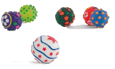 Игрушка Бизтис (Beeztees) 620123 Мячик, винил в ассорт. 5см д/собак
